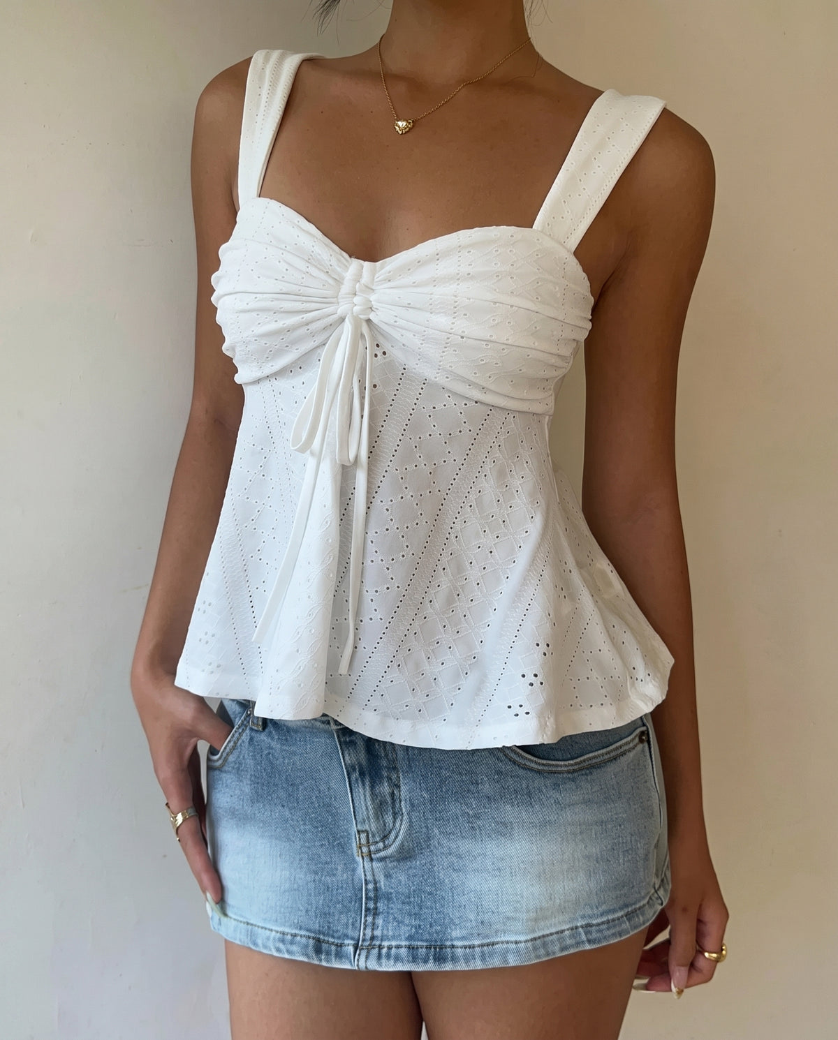 Isla Broderie Top